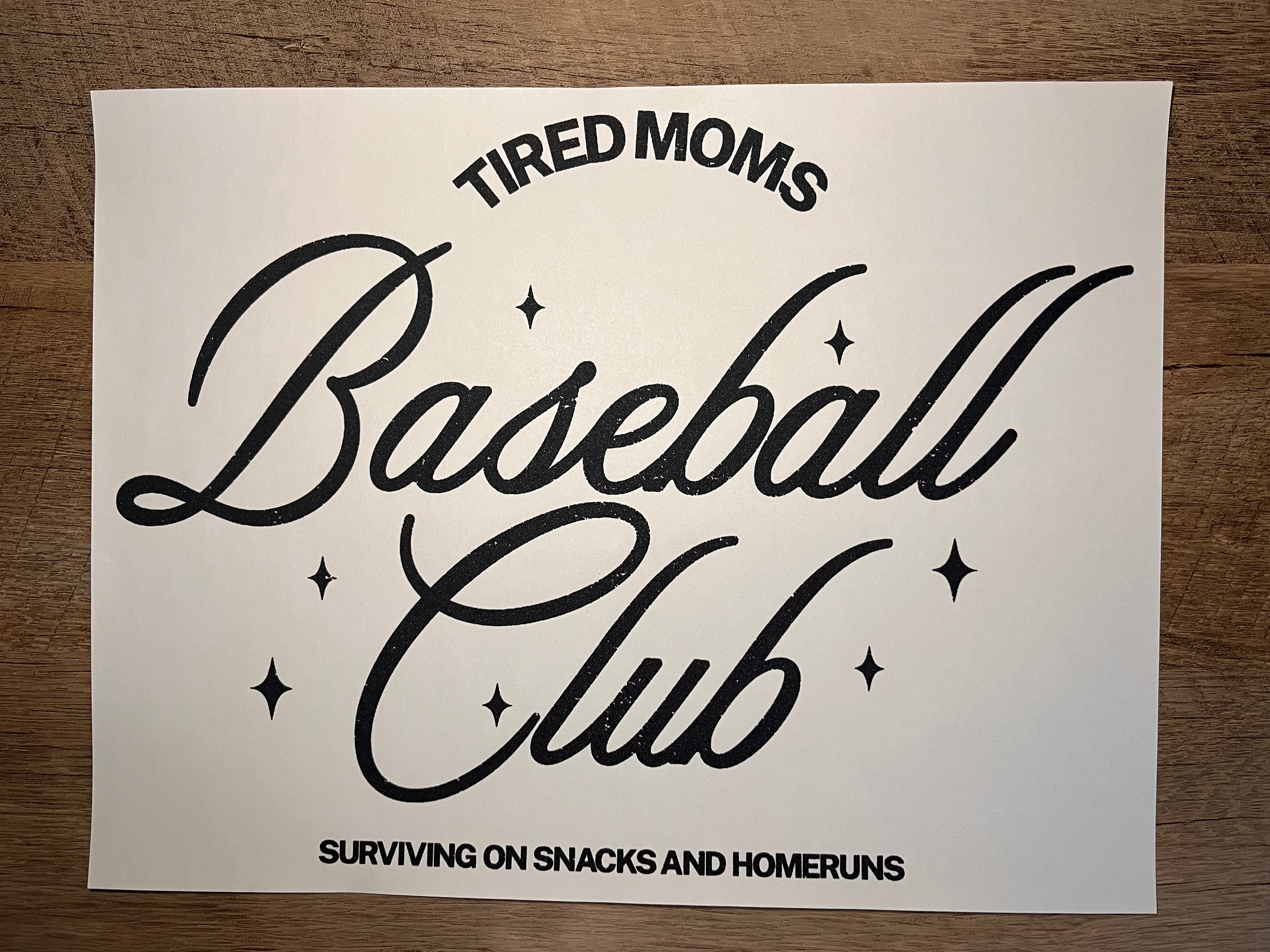 Tired Moms - Baseball