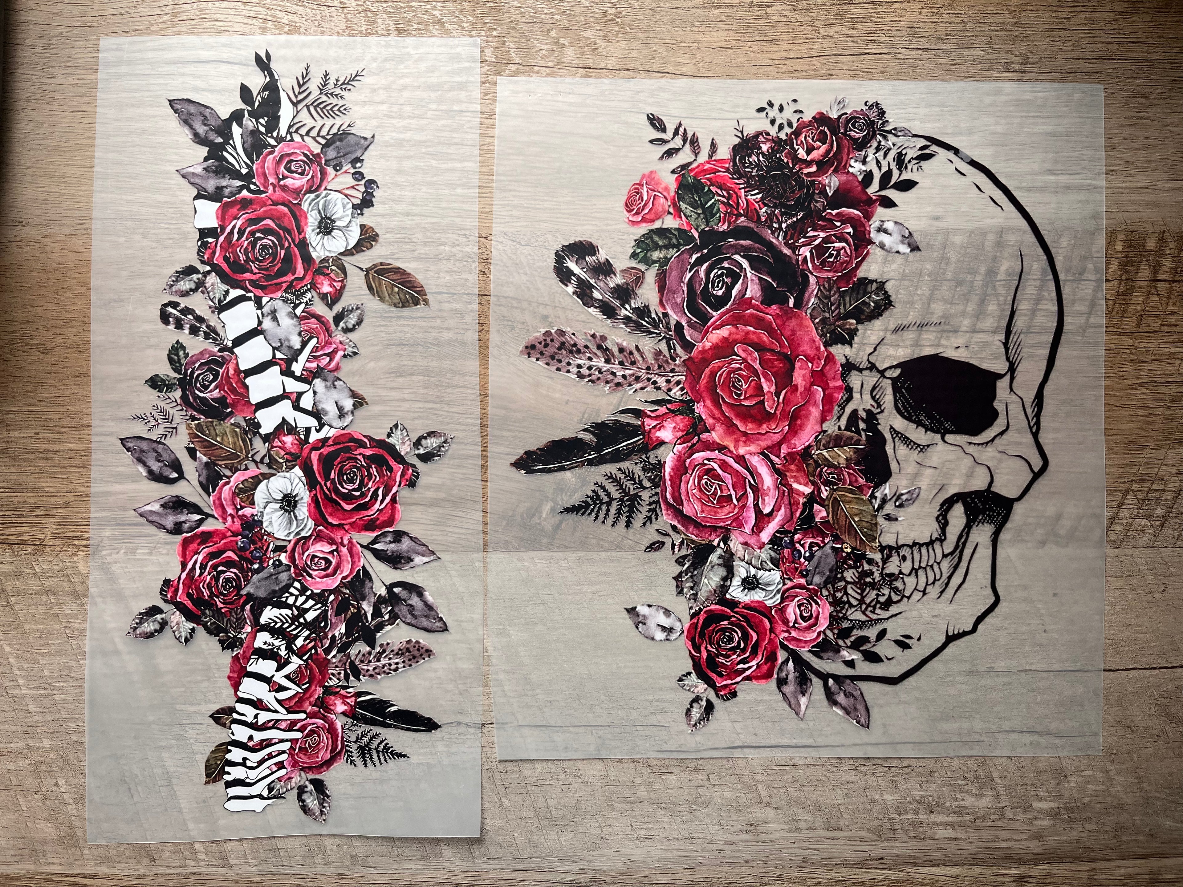Flower Skull (Front & Back)